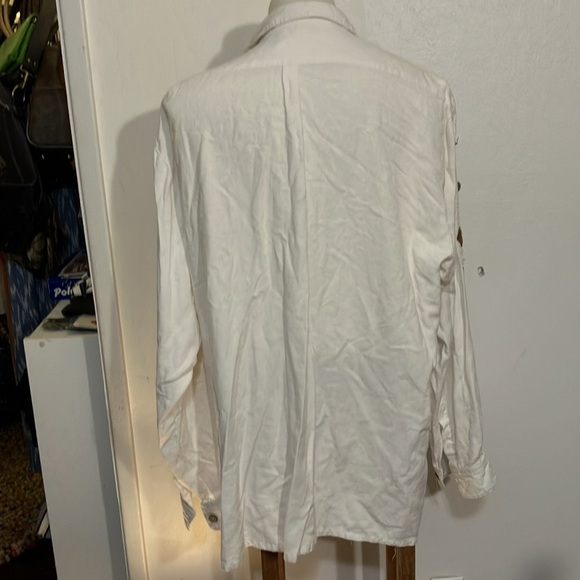 Embroidered and embellished heavy organic cotton long sleeve shirt Germany - Picture 9 of 11